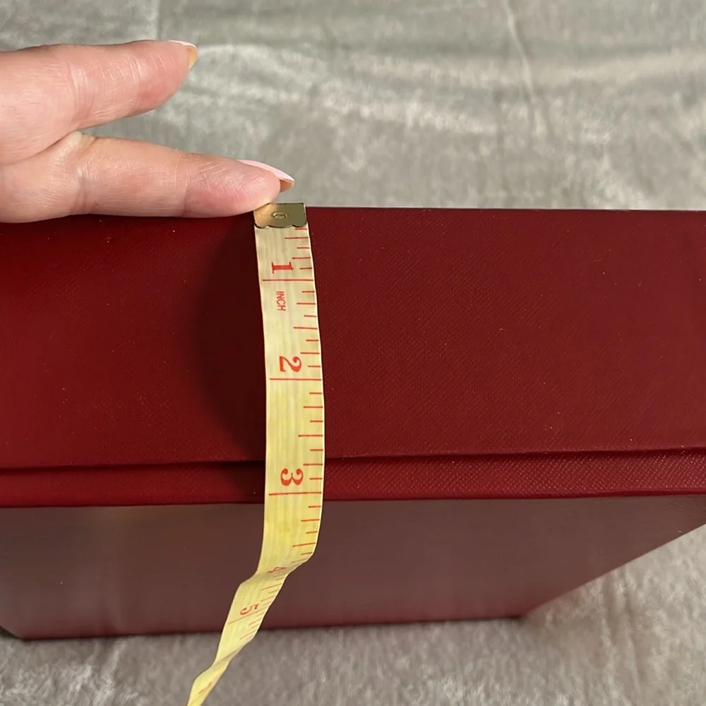 Authentic Cartier Red Gift Box Luxury Presentation Storage Jewelry Box